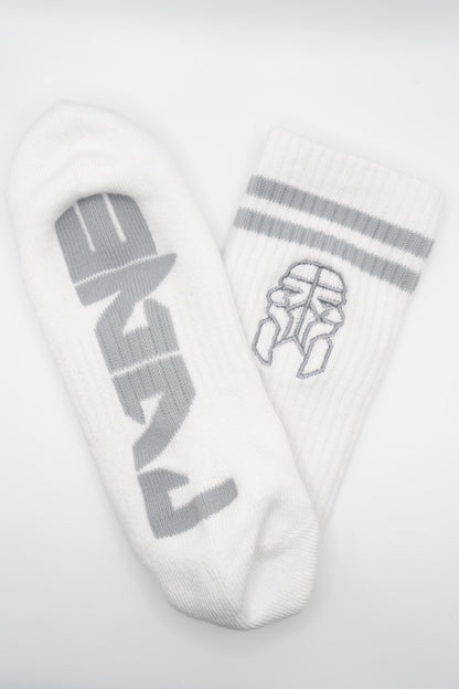 Rvne White Bamboo Sock